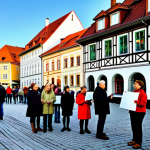 자치행정사 관련 법규와 정책 - The Heartbeat of Local Democracy**

**Prompt:** A vibrant and diverse group of German citizens, span...