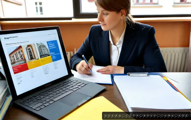 자치행정사 자격 취득을 위한 계획 - Photorealistic German adult professional studying for a local public administration qualification at...